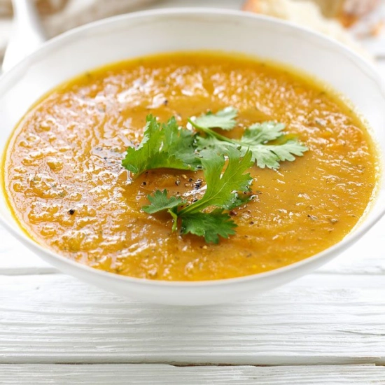 Carrot & coriander soup