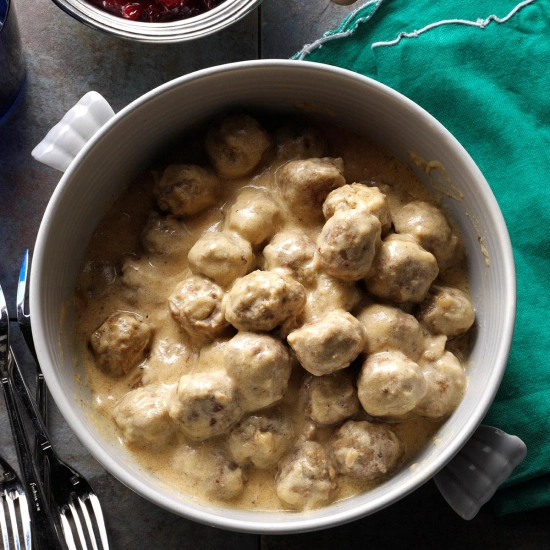 Classic Swedish meatballs