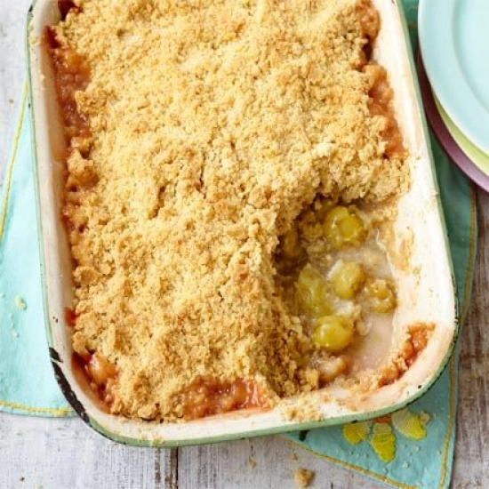 Gooseberry crumble