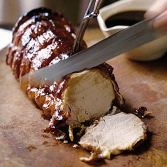 Guinness & honey glazed pork loin