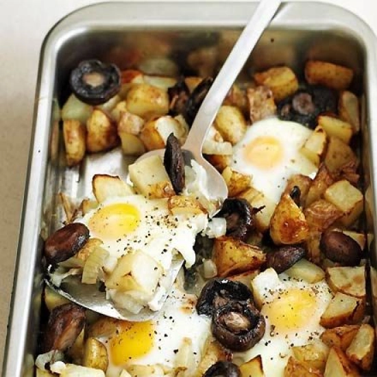 Healthy egg & chips