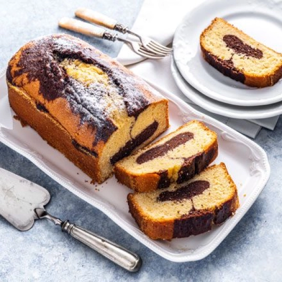 Marble loaf cake