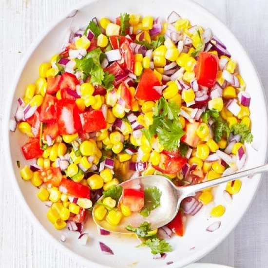 Mexican-style corn salad