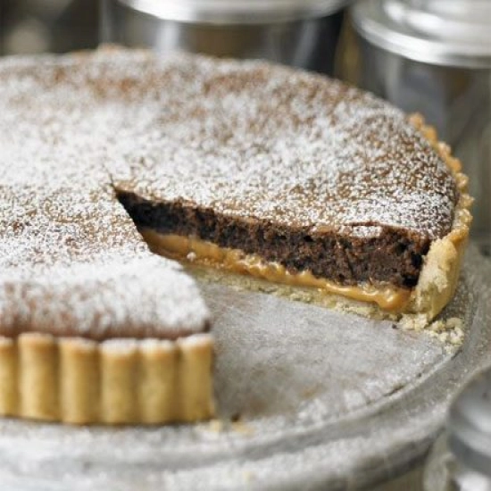 Millionaire's chocolate tart
