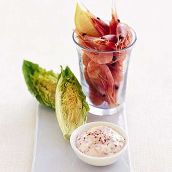 Pint of prawns & chilli mayo