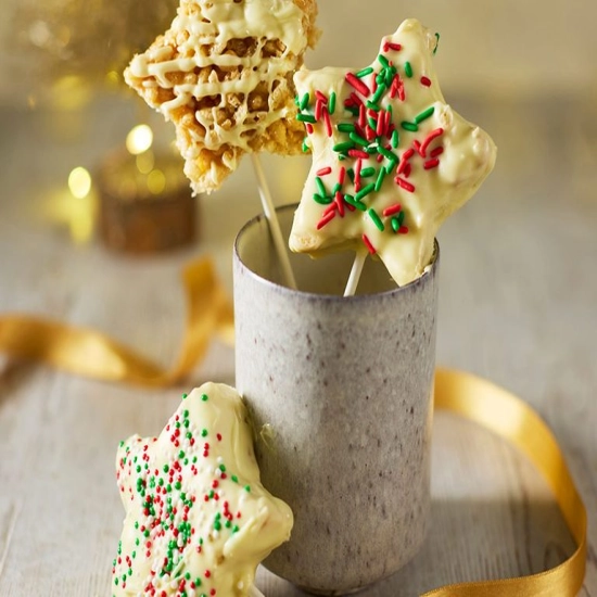 Puffed rice star lollies