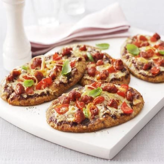 Quick pitta pizzas
