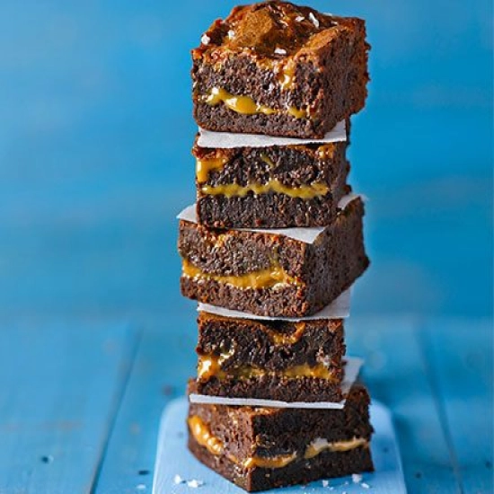 Salted caramel brownies