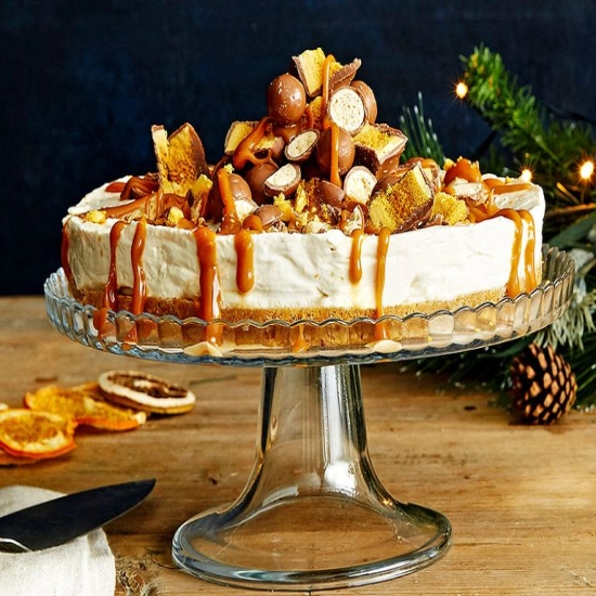 Salted caramel no-bake cheesecake