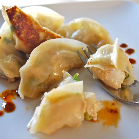Scallop Potstickers