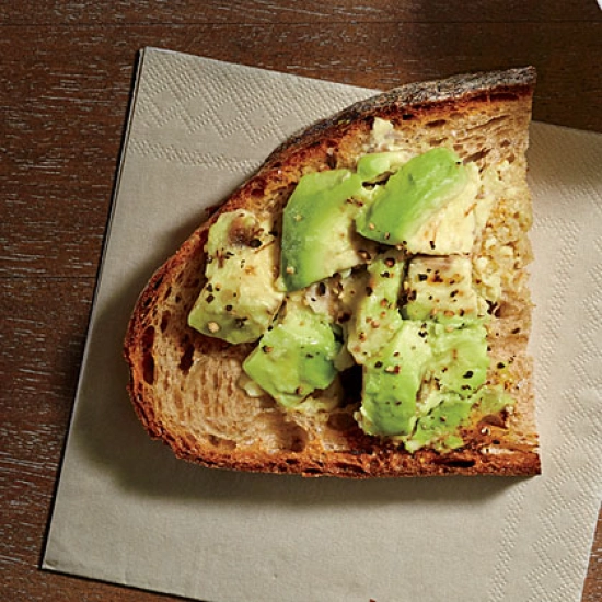 Smashed avocado on toast