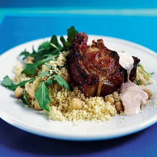 Spicy lamb with warm couscous