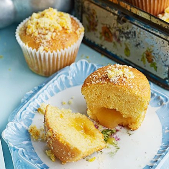 St Clement's curd muffins