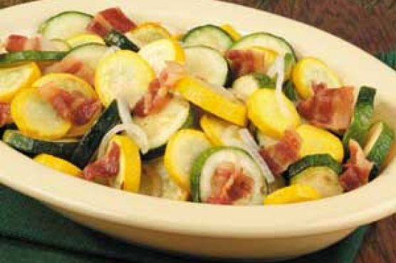 Bacon Squash Saute