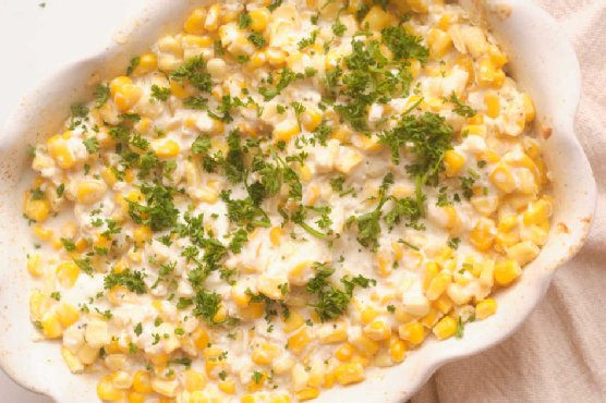 Baked Cream Cheese Corn Casserole