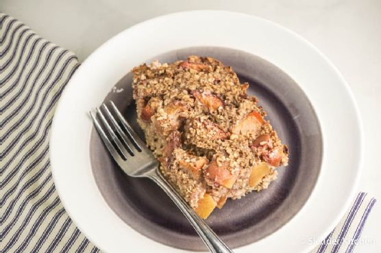 Baked Steel Cut Oatmeal with Plums