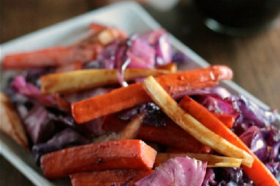 Balsamic Roasted Root Vegetables