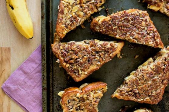 Banana Nut Stuffed French Toast