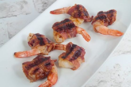 Barbecue Bacon Wrapped Shrimp Appetizers