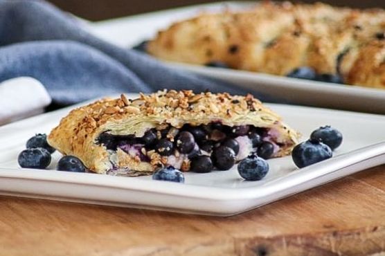 Blueberry Ginger Cheese Danish
