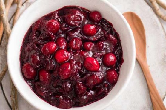 Boozy cranberry sauce