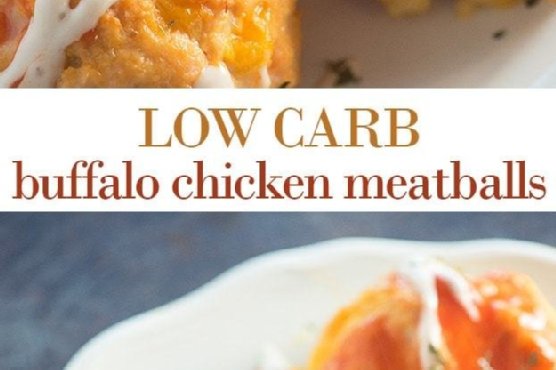Buffalo Chicken Meatballs (Low Carb, Keto, Gluten Free)