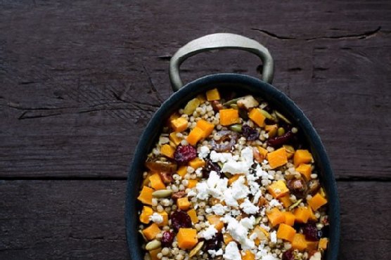 Butternut Squash Cranberry Sorghum Salad