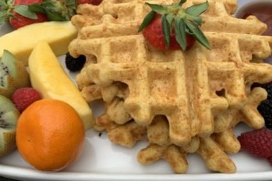 Carrot Cake Waffles