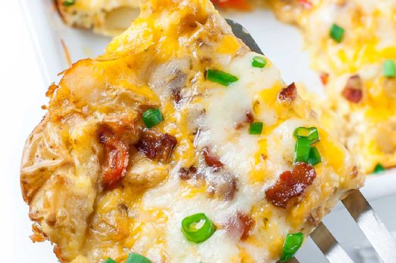 Cheesy Roasted Potato Breakfast Bake