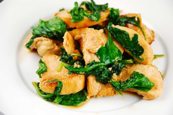 Chicken and Spinach Saute