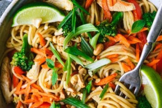 Chicken Lo Mein ("Chinese Noodles")