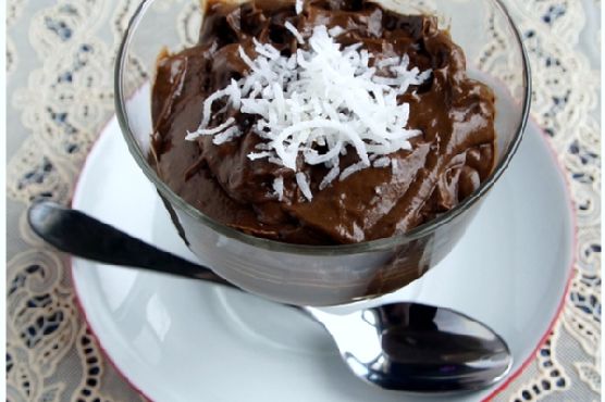Coconut Chocolate Avocado Pudding