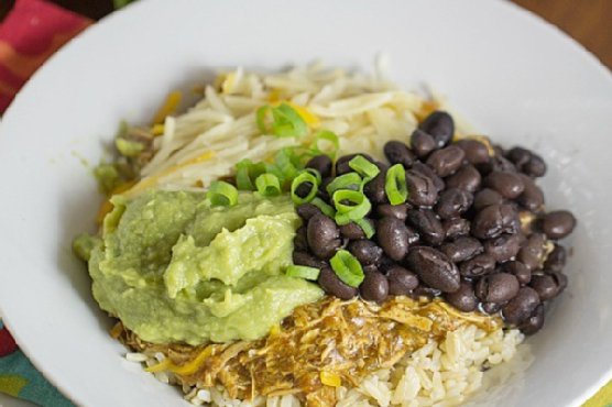 Crockpot Chicken Burrito Bowls