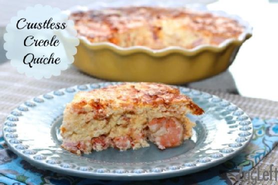Crustless Creole Quiche