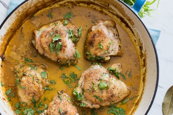 Curry Coconut Milk Chicken Thighs