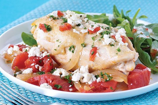Easy Skillet Feta Chicken