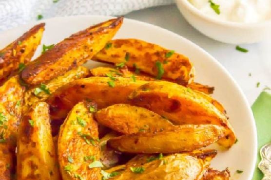 Easy spicy roasted potatoes