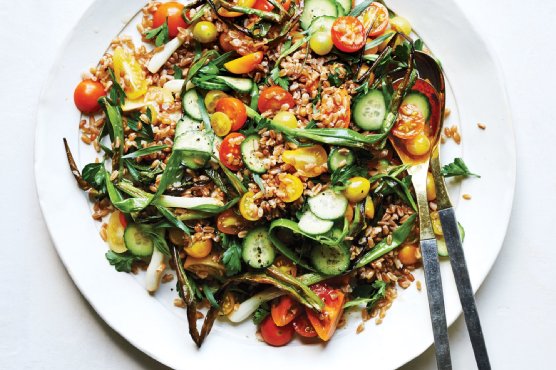 Farro and Tomato Salad with Fish-Sauce Vinaigrette