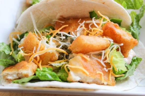 Fish Tacos with Baja Cream Sauce