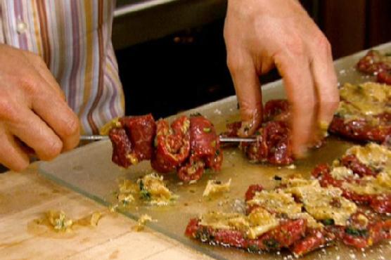 Garlic-Stuffed Lamb Loin Bites
