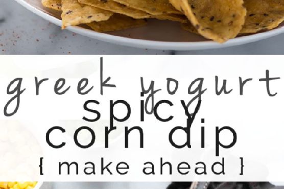 Greek Yogurt Spicy Corn Dip + Giveaway