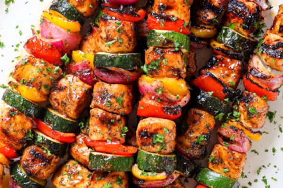 Grill or Oven Chicken Kabobs