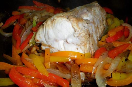 Grilled Halibut Fillets With Tomato and Dill
