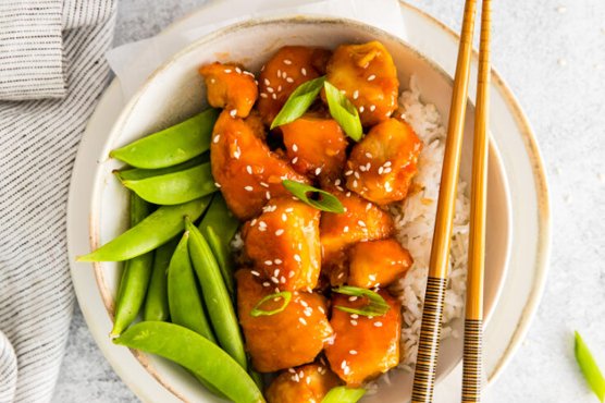 Honey Garlic Chicken Bowls