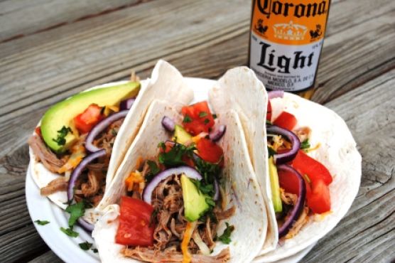 Jamaican Jerk Pulled Pork Tostadas