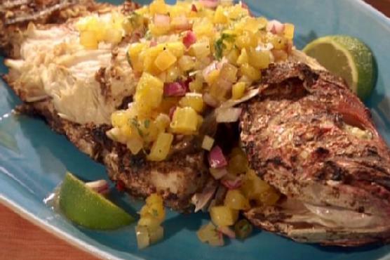 Kevin Nurse's Jerk Red Snapper and Island Salsa
