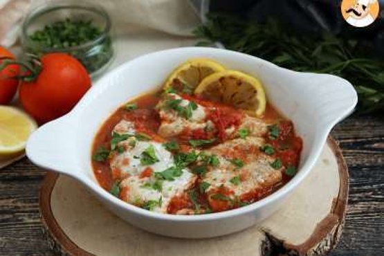 Lieu noir à la tomate et citron (recette saine et facile !)