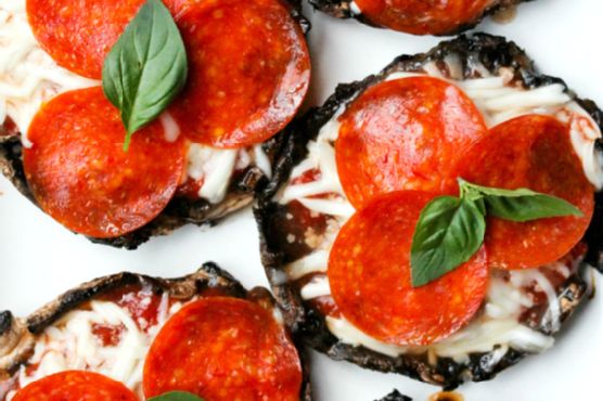 Mushroom Pizza Caps