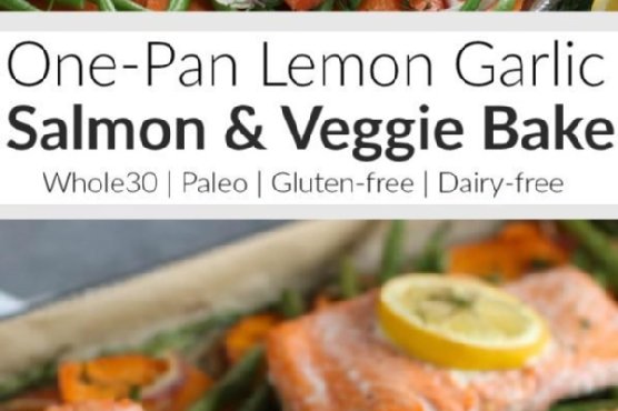 One-pan Salmon and Veggie Bake