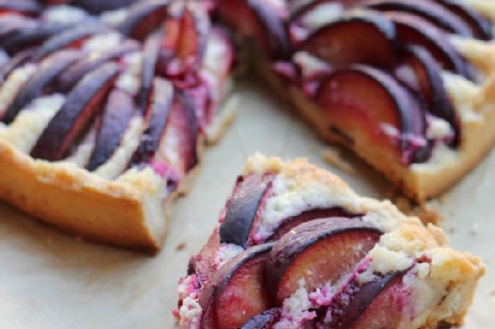 Plum and Almond Cream Tart